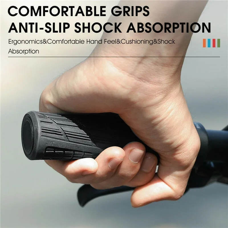 Bicycle Handlebar Cover Soft Rubber MTB Road Bike Grips Shockproof Anti-Slip Colorful Grips Cycling Handlebar Grips