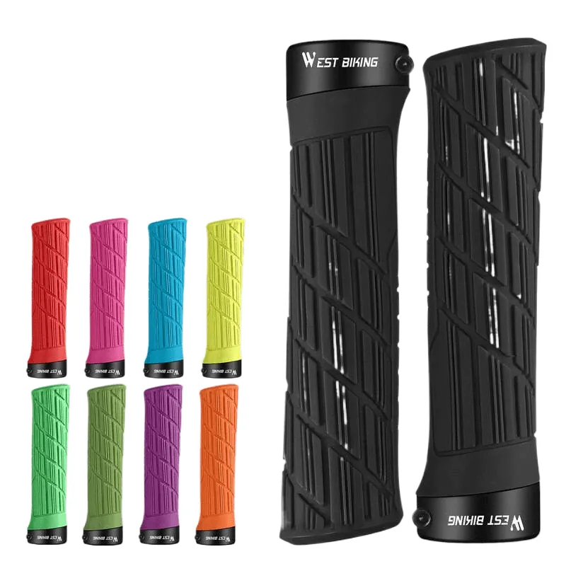 Bicycle Handlebar Cover Soft Rubber MTB Road Bike Grips Shockproof Anti-Slip Colorful Grips Cycling Handlebar Grips
