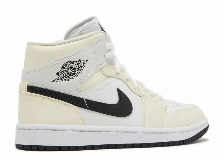 Retro Style Thermoplastic Construction Jordan 1 Mid Coconut Milk (W)