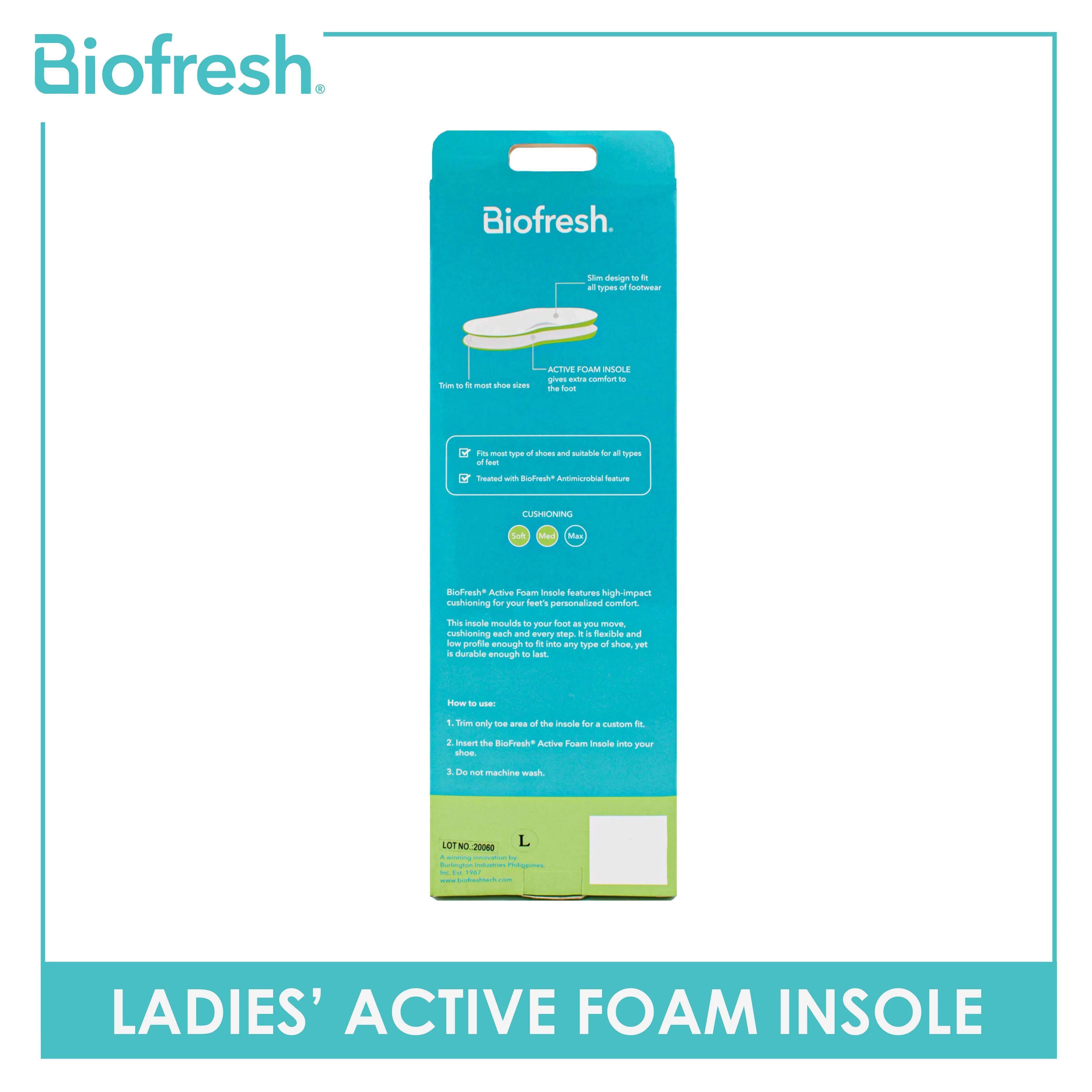 Biofresh Ladies' Active Foam Insole 1 pair FLG23