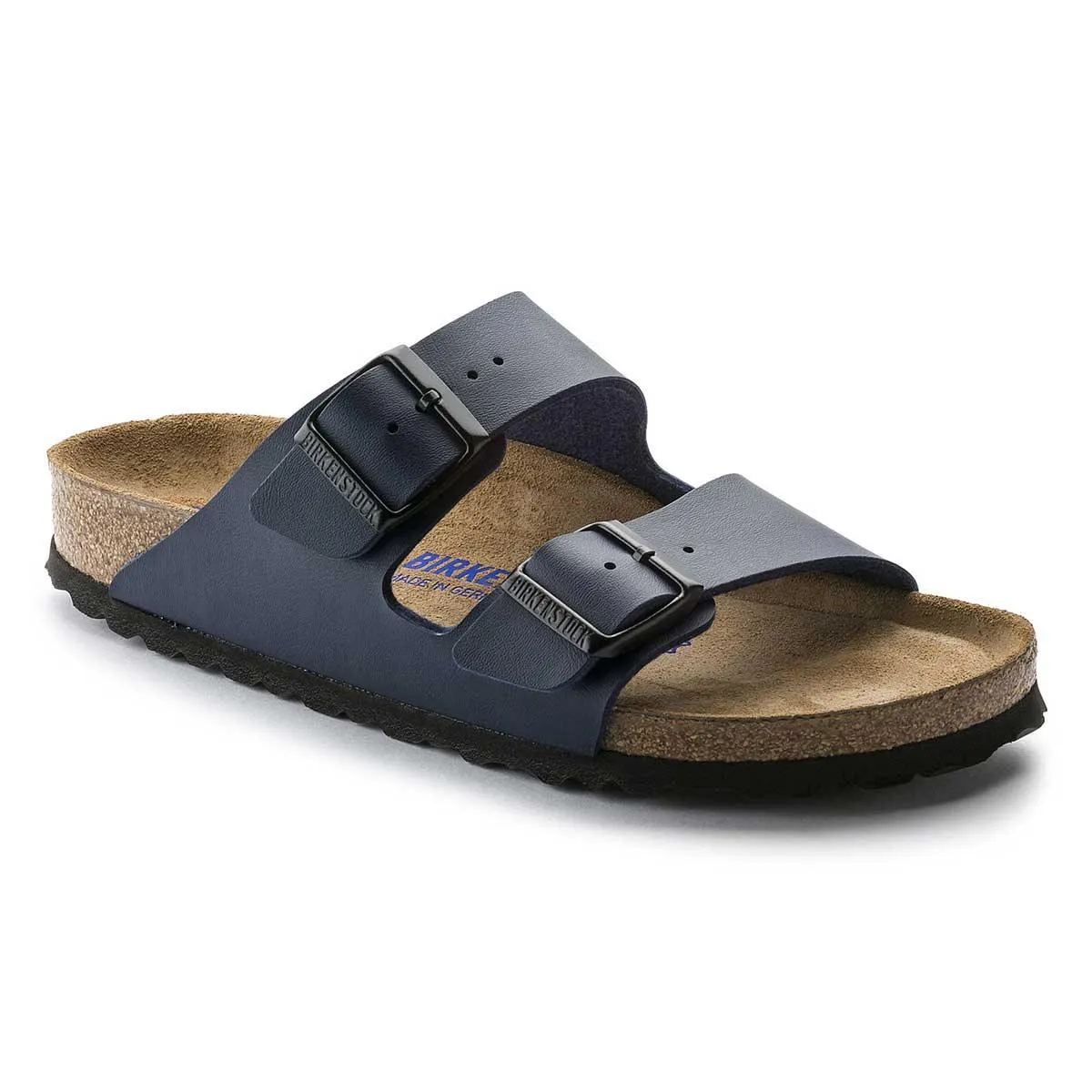 Birkenstock Arizona Birko-Flor Soft Footbed Sandals - Narrow - Navy