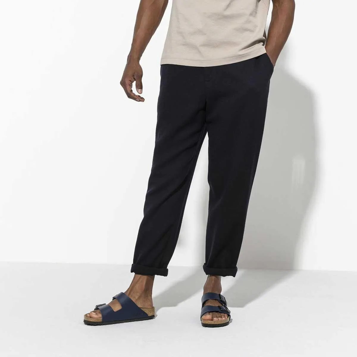 Birkenstock Arizona Birko-Flor Soft Footbed Sandals - Narrow - Navy
