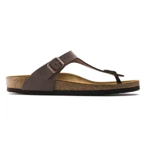 Birkenstock Gizeh Birko-Flor Nubuck Sandals - Regular - Mocca