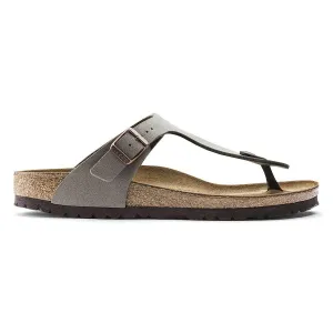 Birkenstock Gizeh Birko-Flor Nubuck Sandals - Regular - Stone