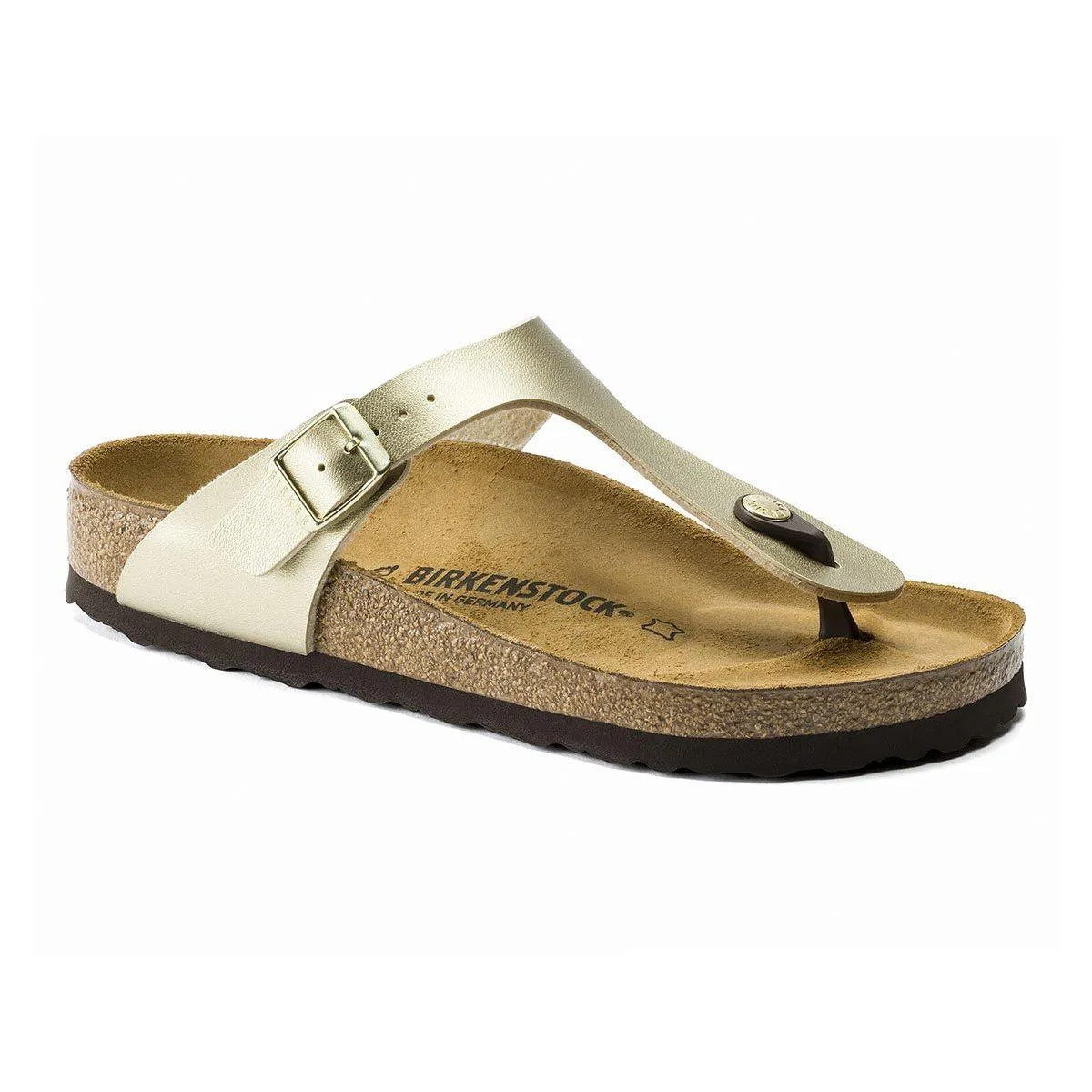 Birkenstock Gizeh Birko-Flor Sandals - Narrow - Gold