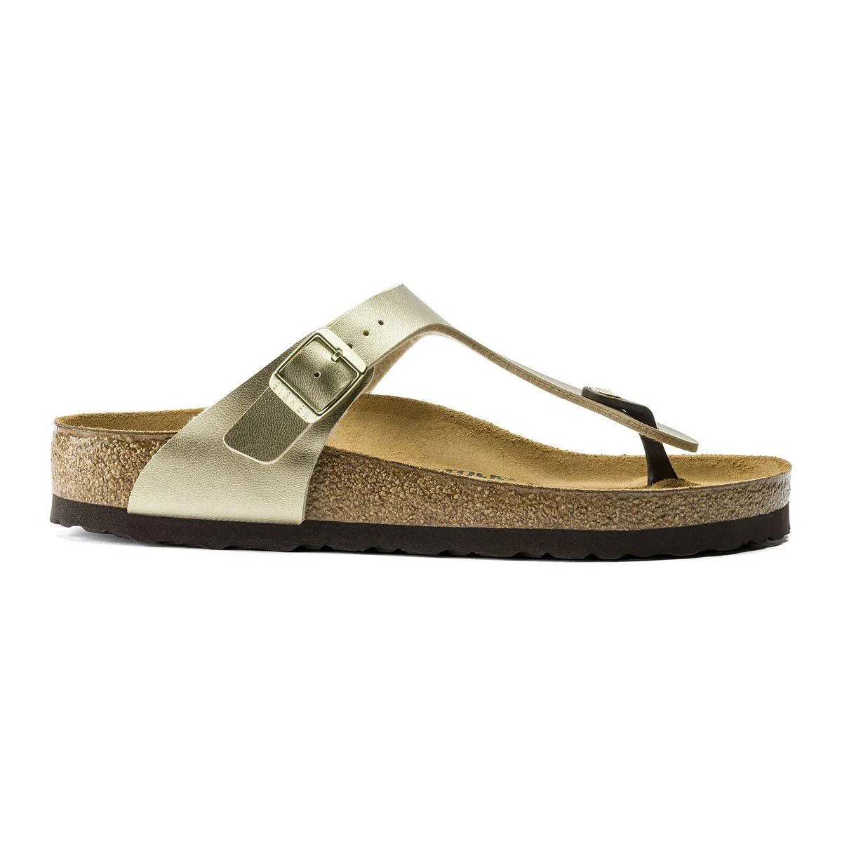 Birkenstock Gizeh Birko-Flor Sandals - Narrow - Gold