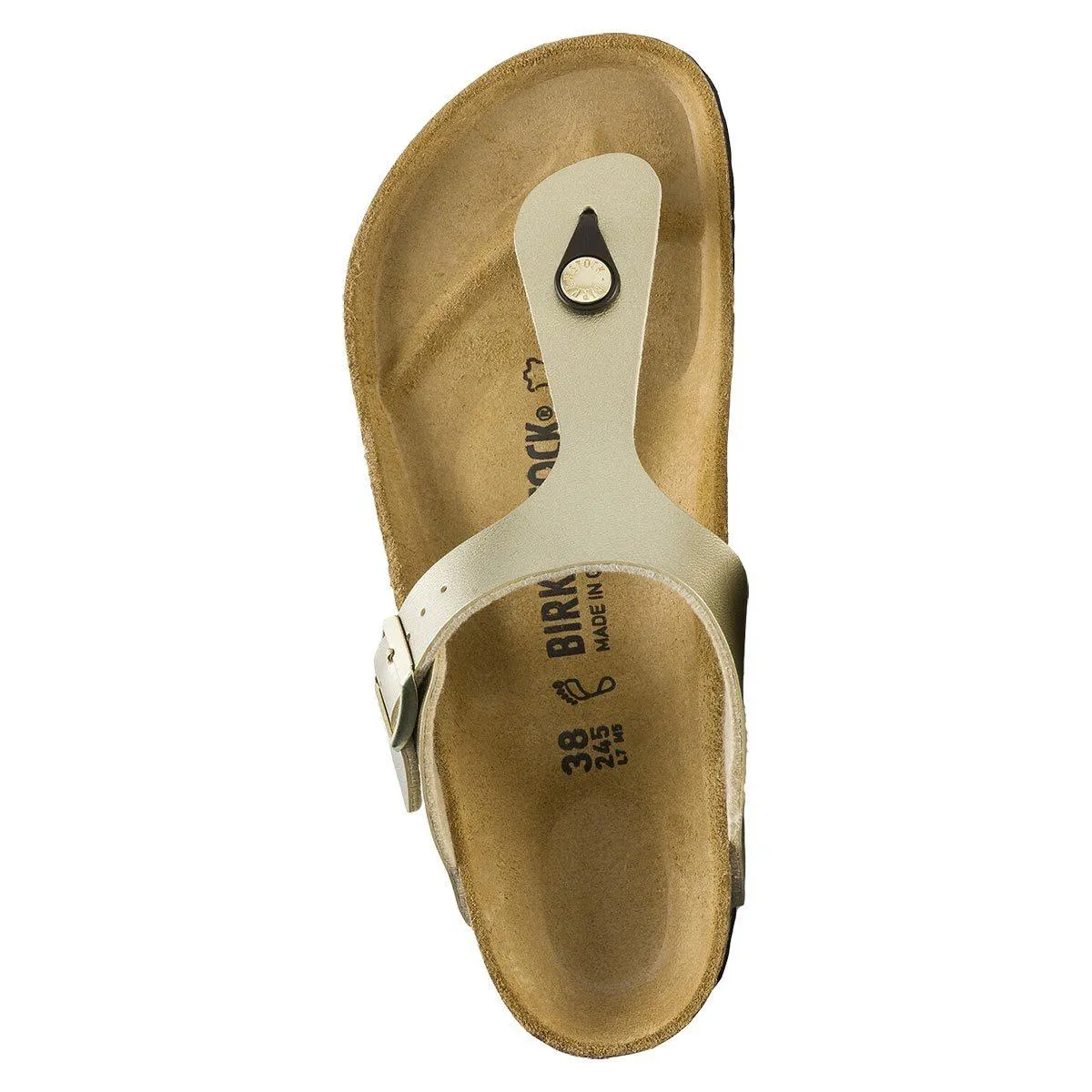 Birkenstock Gizeh Birko-Flor Sandals - Narrow - Gold
