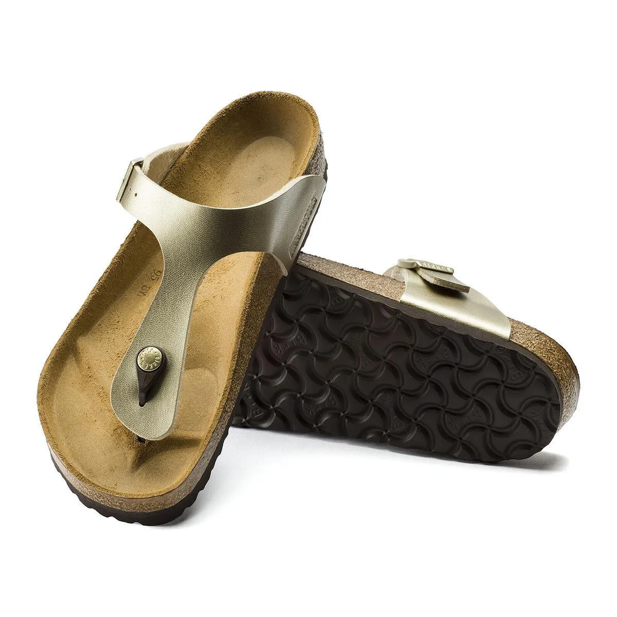 Birkenstock Gizeh Birko-Flor Sandals - Narrow - Gold