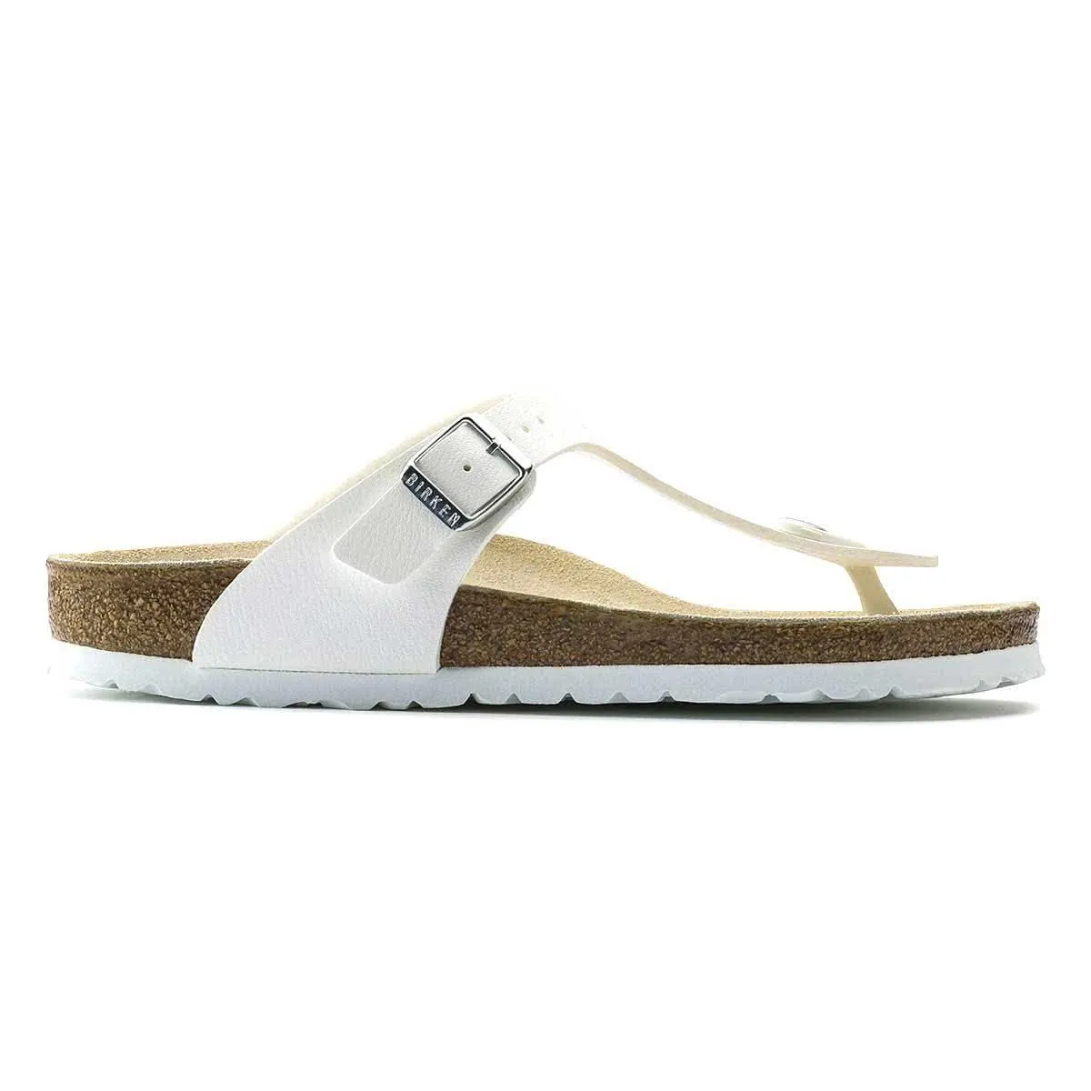Birkenstock Gizeh Birko-Flor Sandals - Narrow - White
