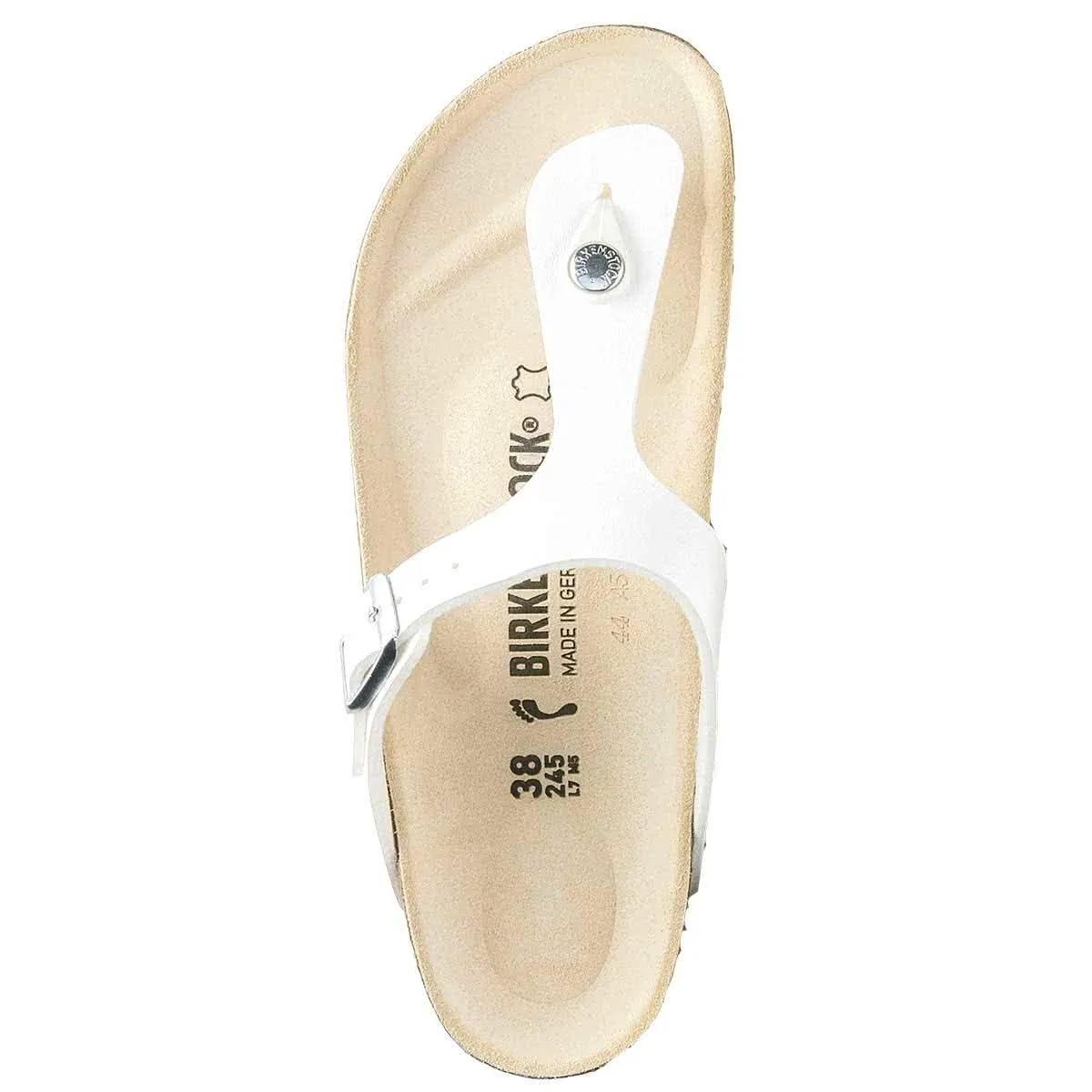 Birkenstock Gizeh Birko-Flor Sandals - Narrow - White