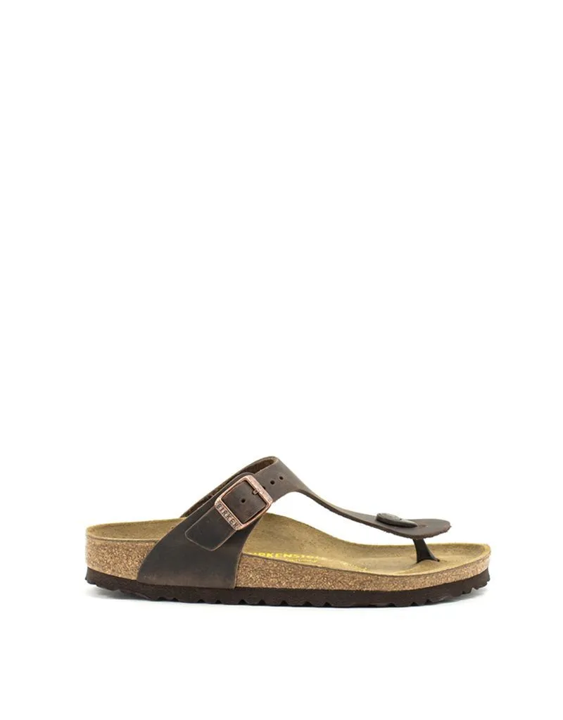 Birkenstock — Gizeh Leather - Habana Narrow Width
