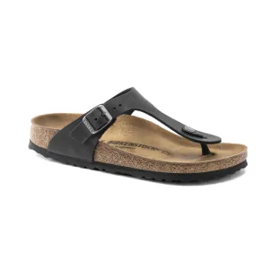 Birkenstock Gizeh Oiled Leather Black Sandals