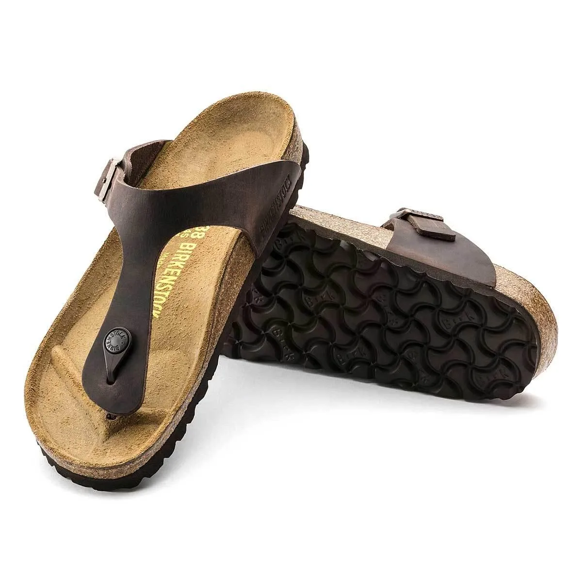 Birkenstock Gizeh Oiled Leather Sandals - Regular - Habana
