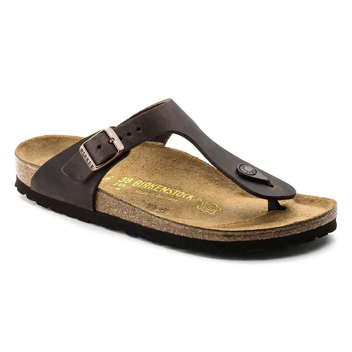 Birkenstock Gizeh Oiled Leather Sandals - Regular - Habana