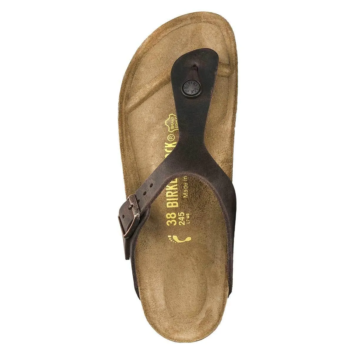 Birkenstock Gizeh Oiled Leather Sandals - Regular - Habana