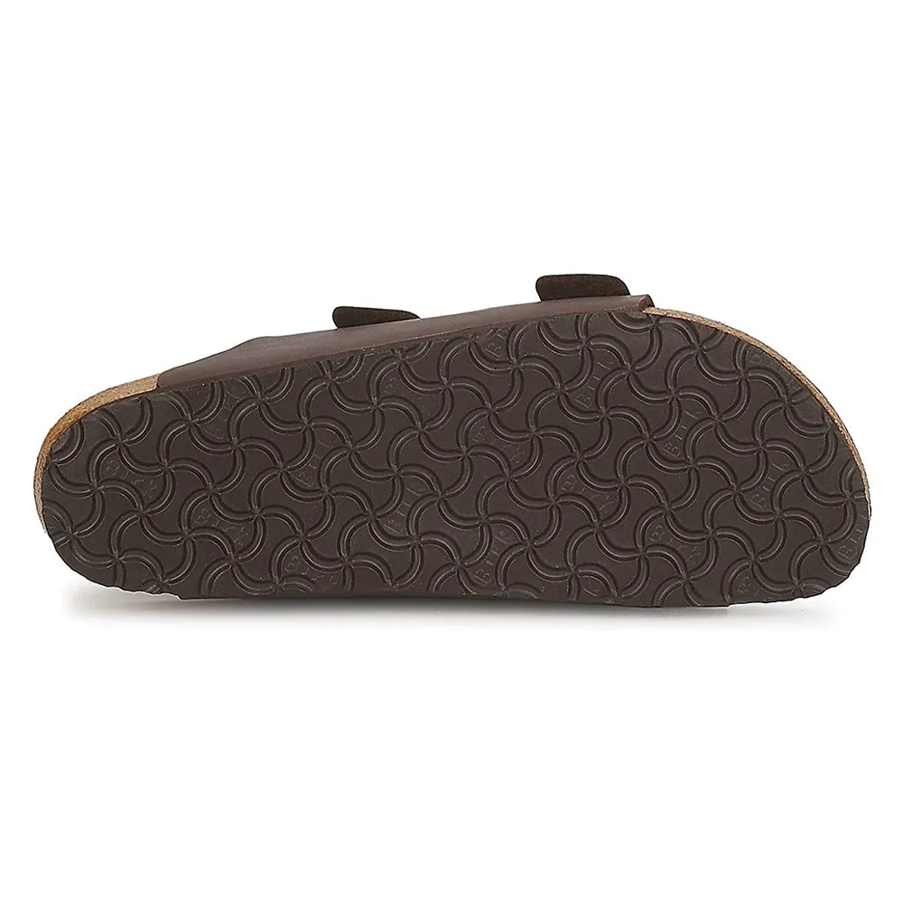 Birkenstock Unisex Brown Birko Flor 41 N Leather Arizona Sandal - 51703-41(2)
