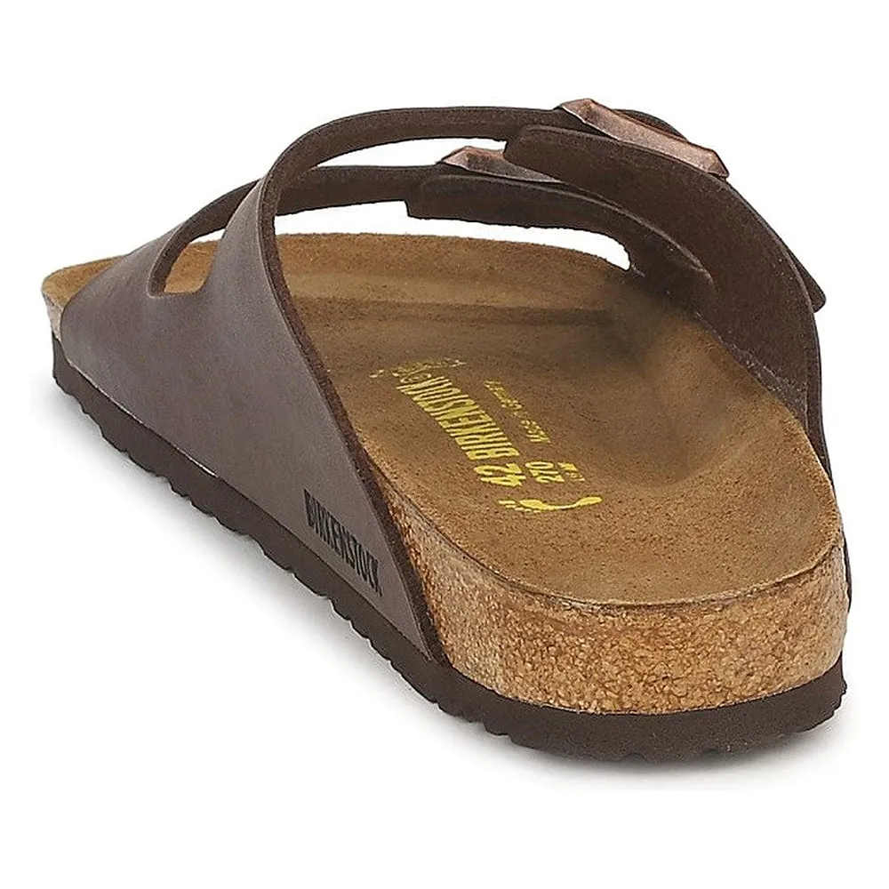 Birkenstock Unisex Brown Birko Flor 41 N Leather Arizona Sandal - 51703-41(2)