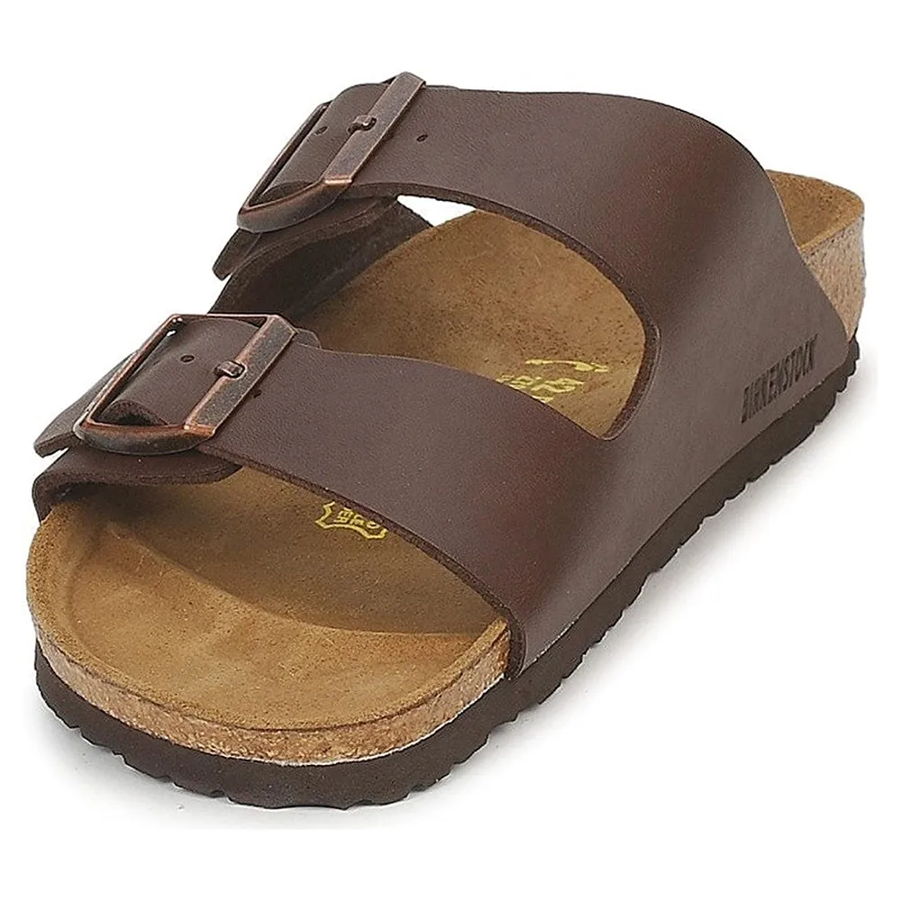Birkenstock Unisex Brown Birko Flor 41 N Leather Arizona Sandal - 51703-41(2)