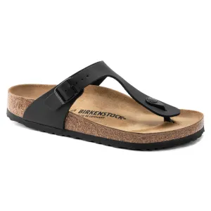 Birkenstock Unisex Gizeh Birko-Flor Regular Fit Sandals Black
