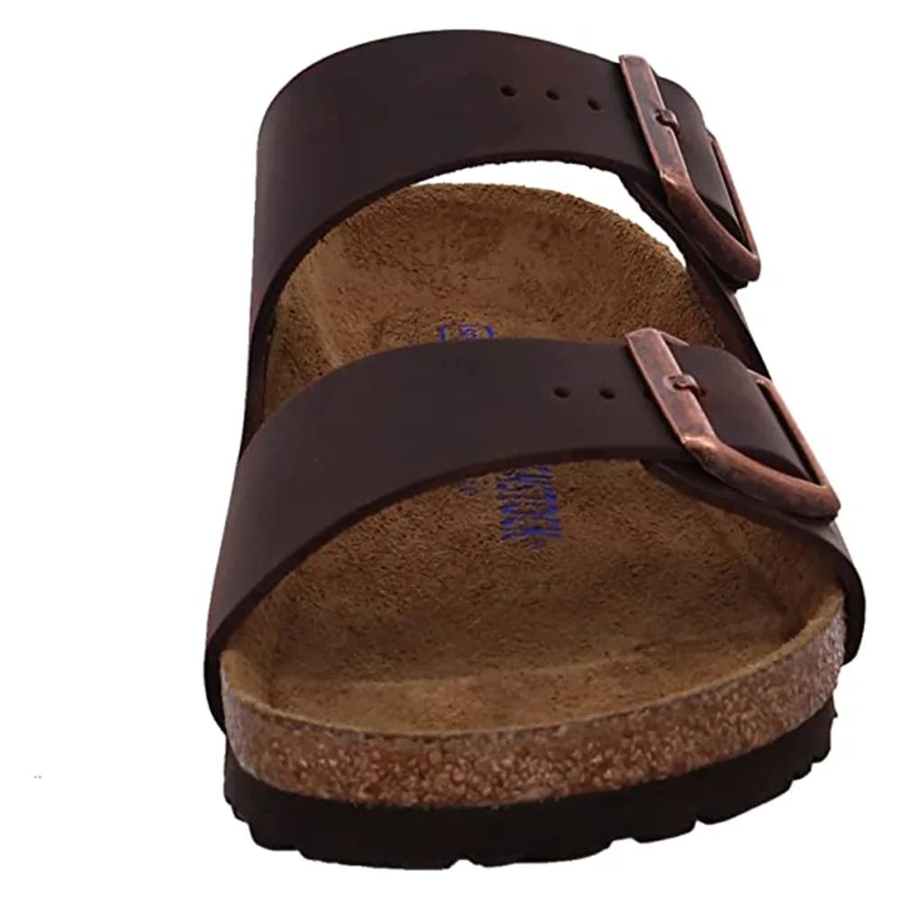 Birkenstock Unisex Habana Oiled Leather 39 M EU/8-8.5 B(M) US Women Arizona Soft Footbed Sandals - 452761-39