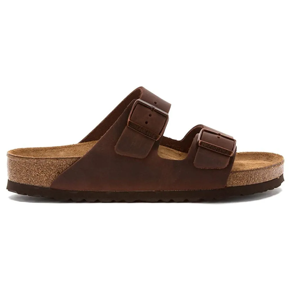 Birkenstock Unisex Habana Oiled Leather 41 M EU/10-10.5 B(M) US Women/8-8.5 B(M) US Men Soft Footbed Arizona Nubuck Sandals - 452761-41