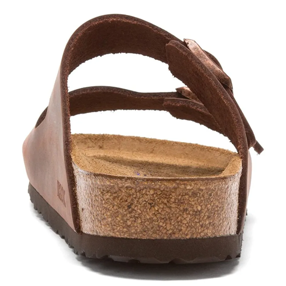 Birkenstock Unisex Habana Oiled Leather 41 M EU/10-10.5 B(M) US Women/8-8.5 B(M) US Men Soft Footbed Arizona Nubuck Sandals - 452761-41