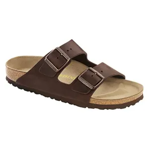 Birkenstock Unisex Habana Oiled Leather EU 43 (US Men's 10-10.5 Women's 12-12.5) Narrow Arizona Soft Foot Bed Sandals - 52533-43