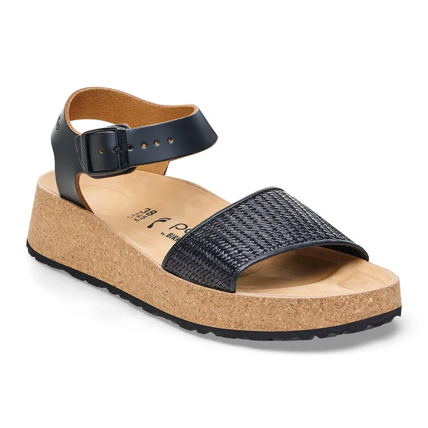 Birkenstock Women's Papillio Glenda French Piping Sandal Black
