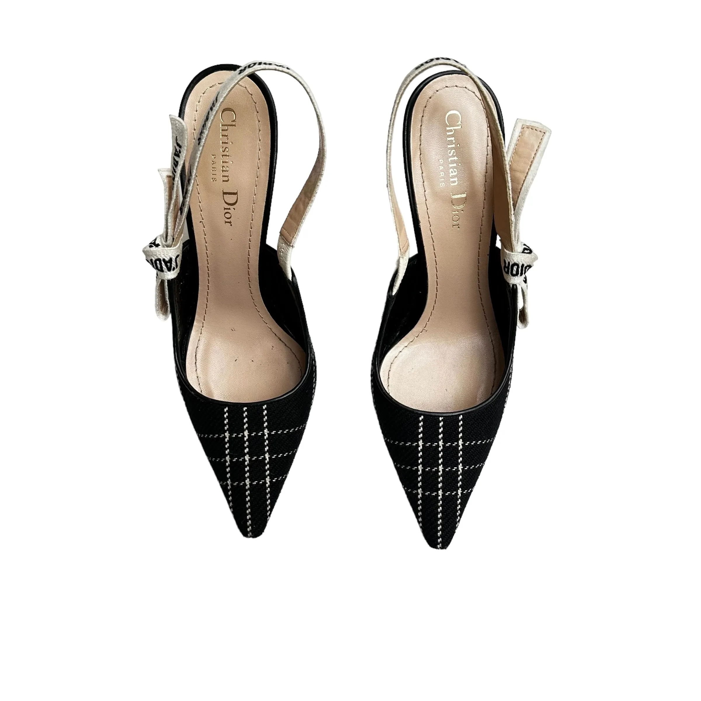 Black & White J'Adior Heels - 10
