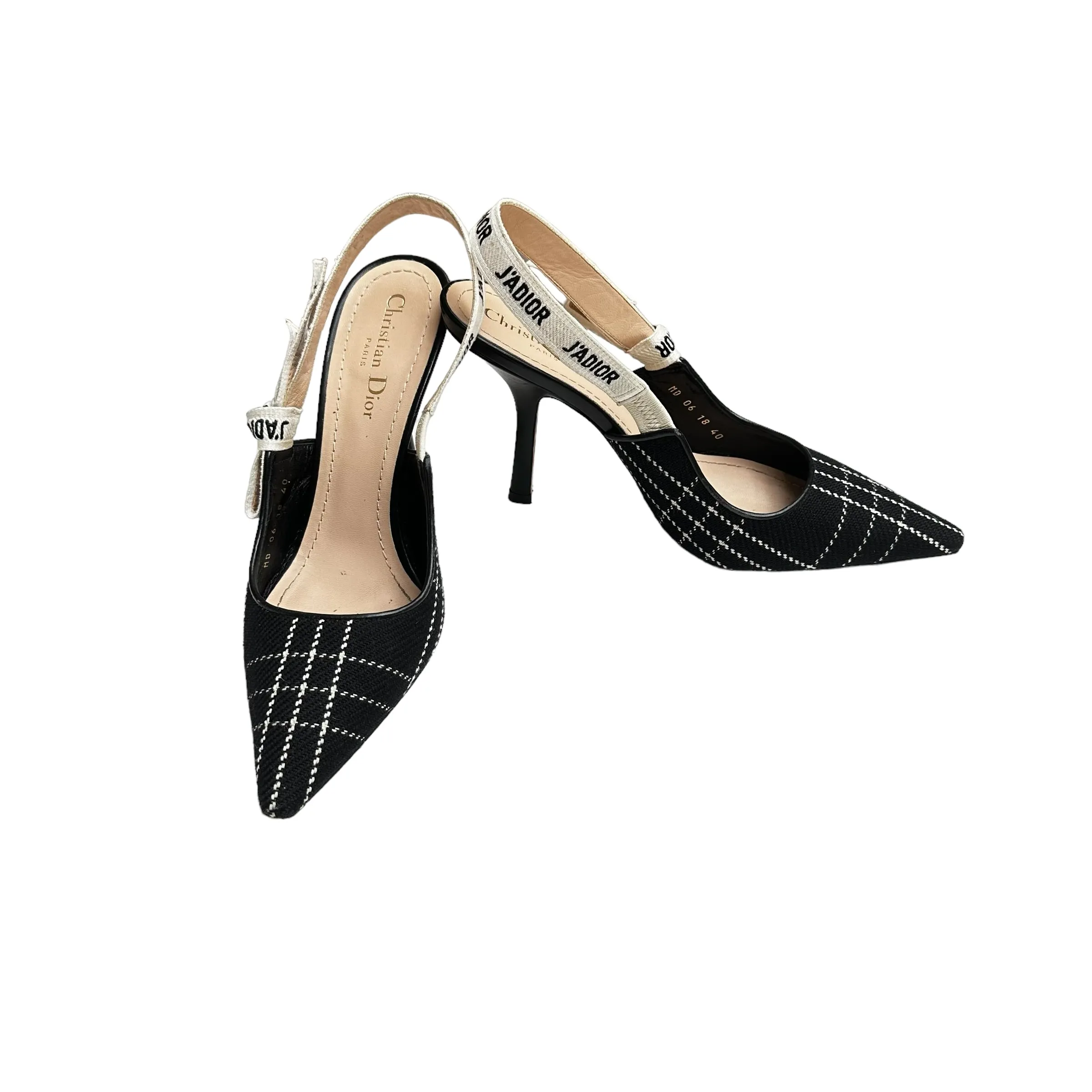 Black & White J'Adior Heels - 10