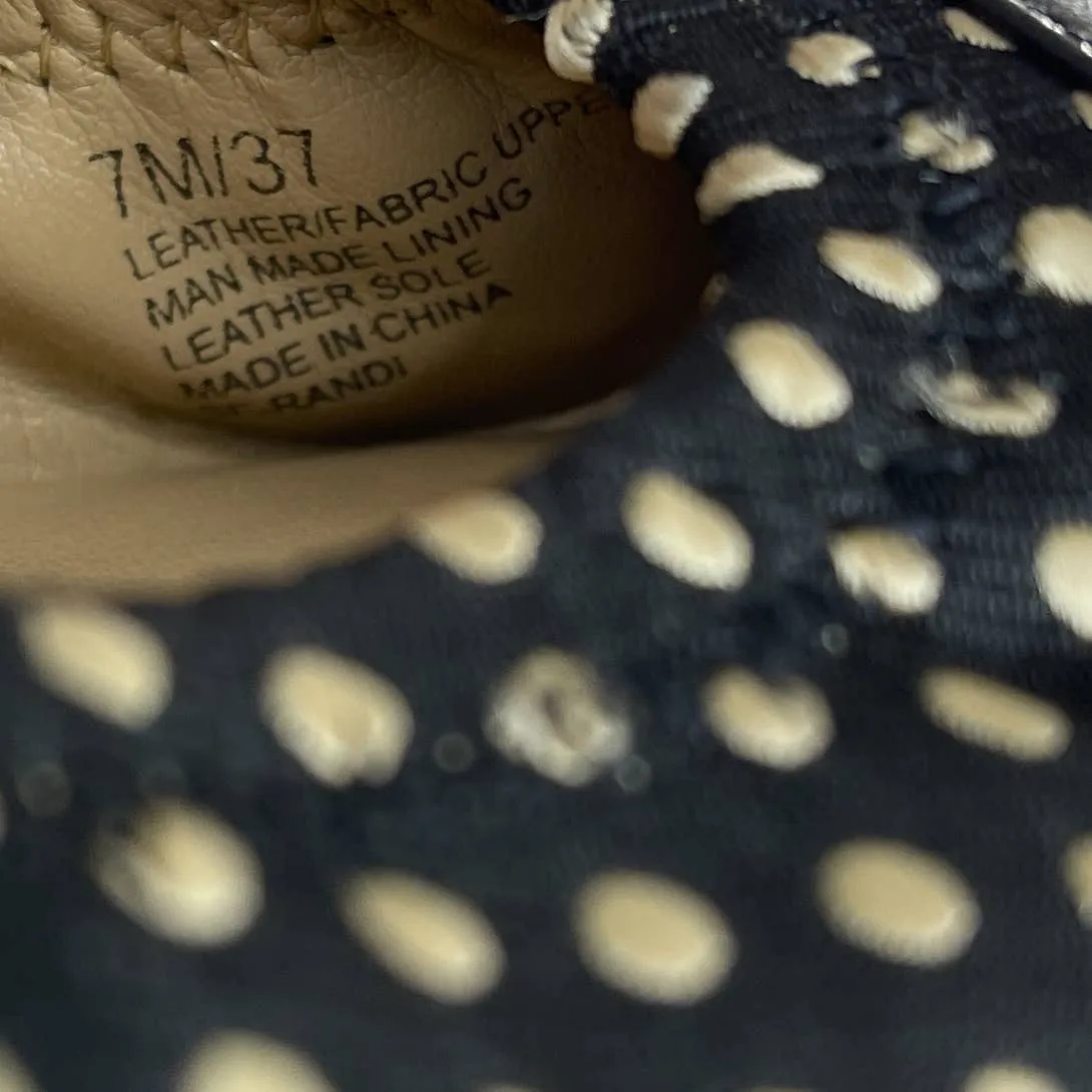 BLACK Saks Fifth Avenue | Black Polka Dot Ballet Flats | Sz 7