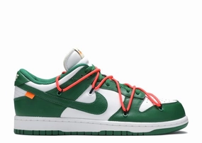 Long-distance Nike Dunk Low Off-White Pine Green (Preowned Size 12)