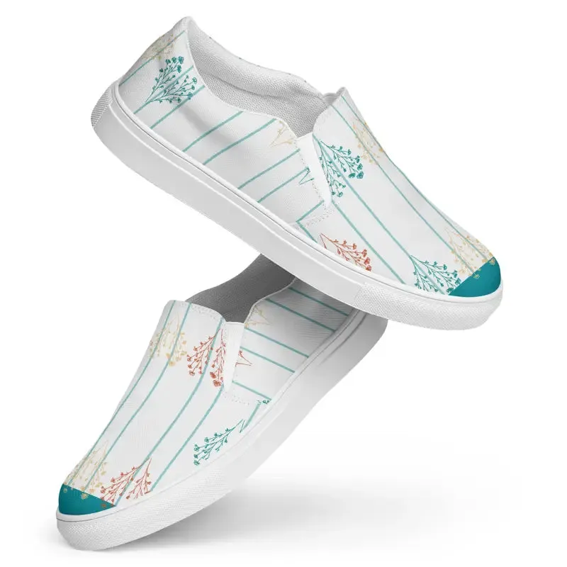 Blooming Comfort Womens Slip Canvas Shoes