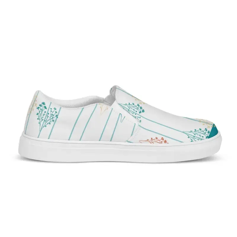 Blooming Comfort Womens Slip Canvas Shoes