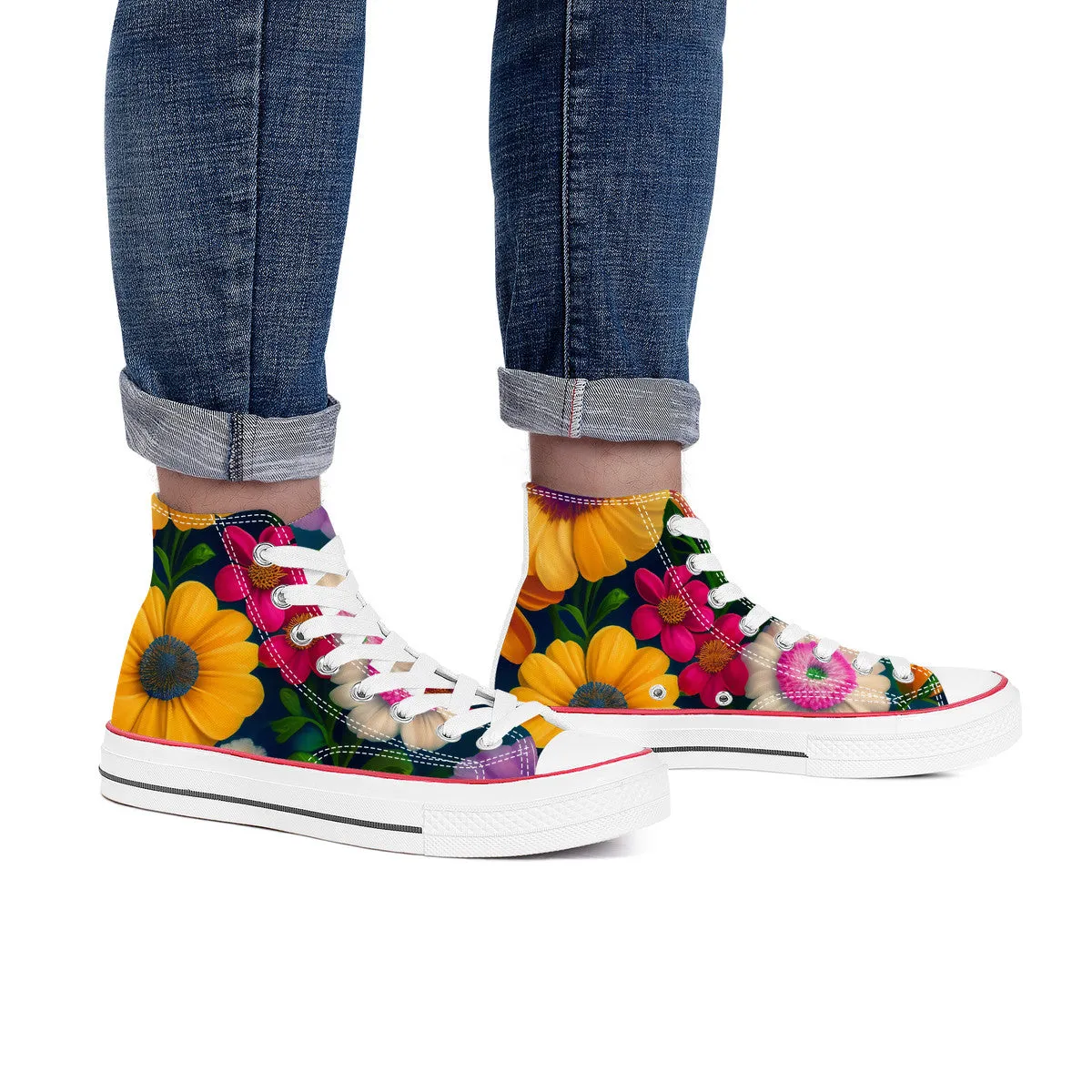 Bloss High Top Canvas Shoes