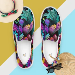 Boho Slip On Shoes For Women Bright Bohemian Sneakers