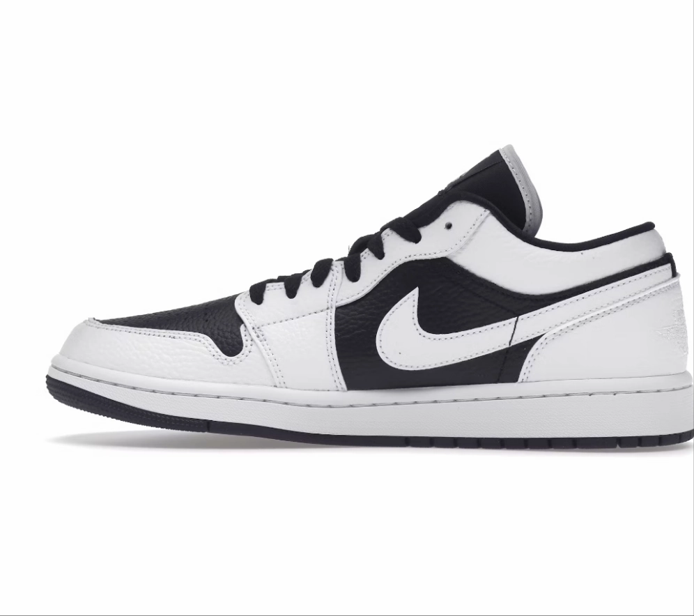 Jordan 1 Low SE Homage Split White Black Ergonomic Heel Cup