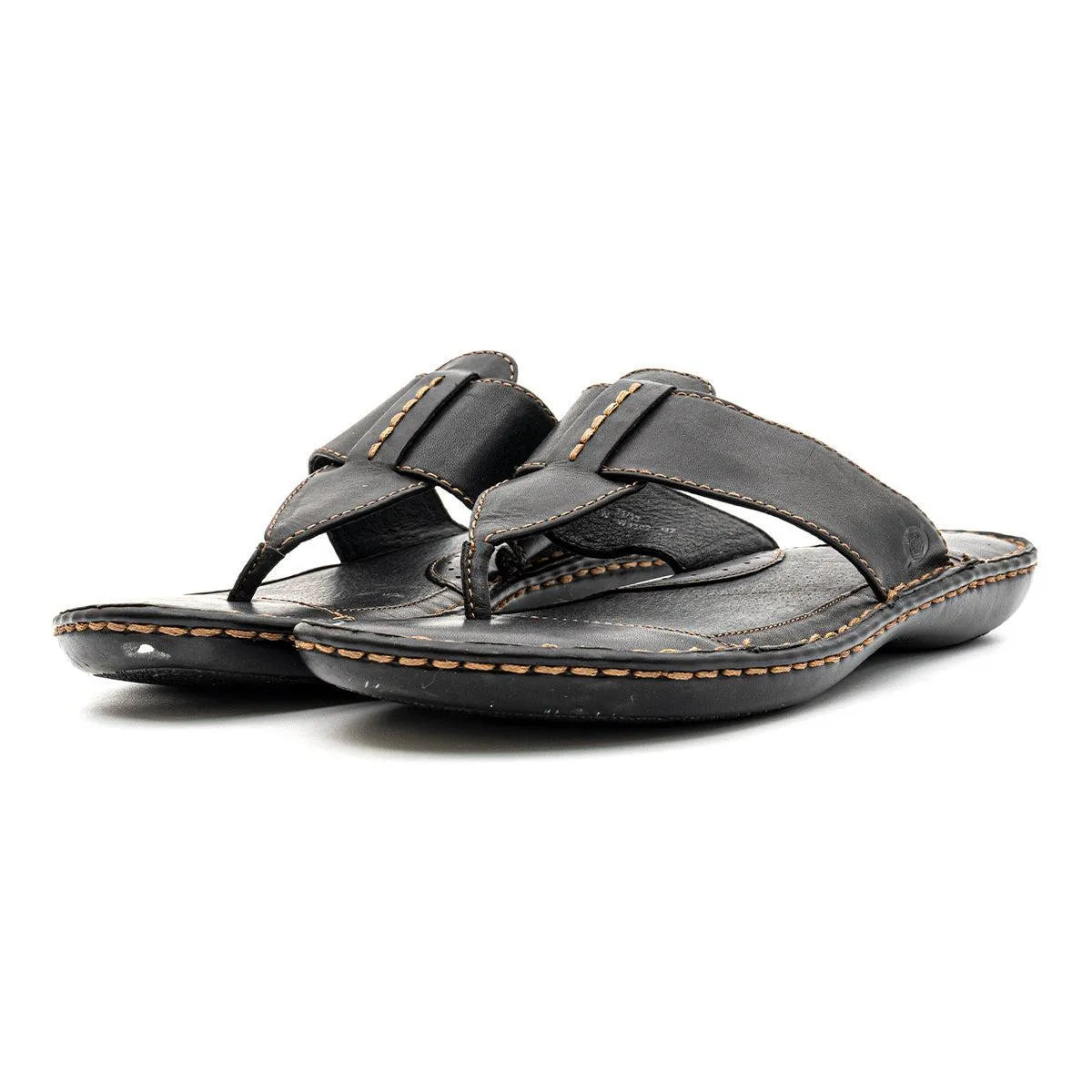 Born Whitman Sliders Leather Black Colour For Men