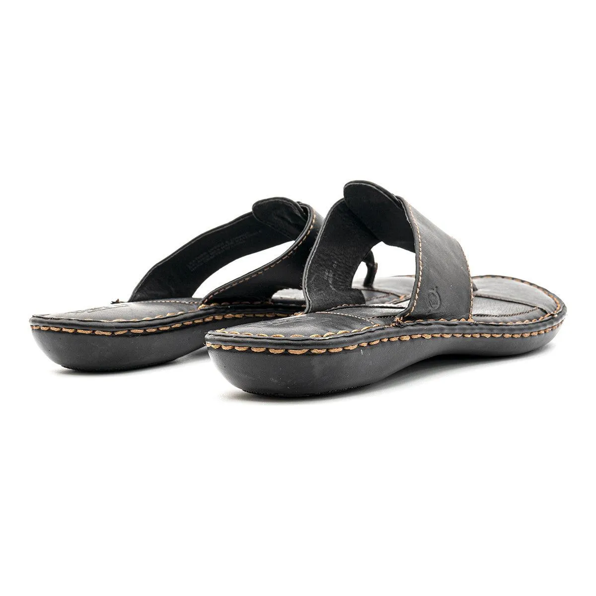 Born Whitman Sliders Leather Black Colour For Men
