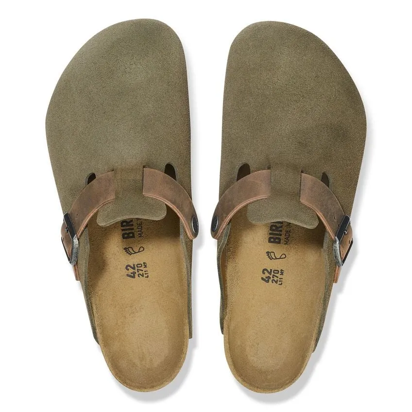 Boston Classic Footbed : Thyme Suede/Oiled
