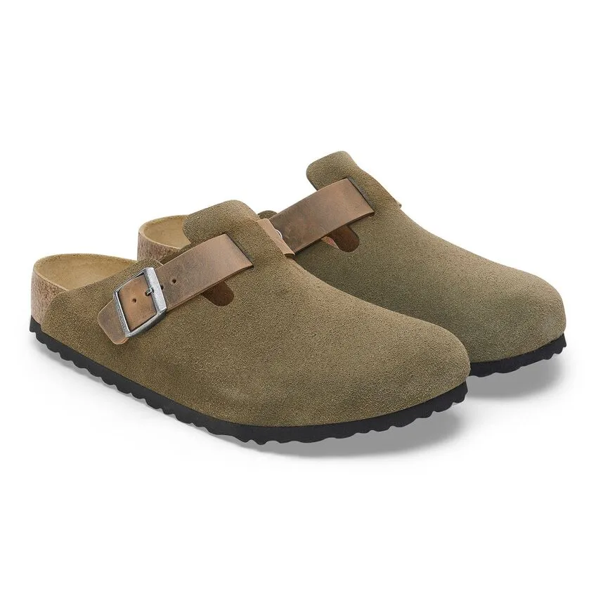 Boston Classic Footbed : Thyme Suede/Oiled