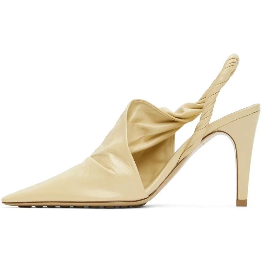 Bottega Veneta Beige 'The Point' Mules