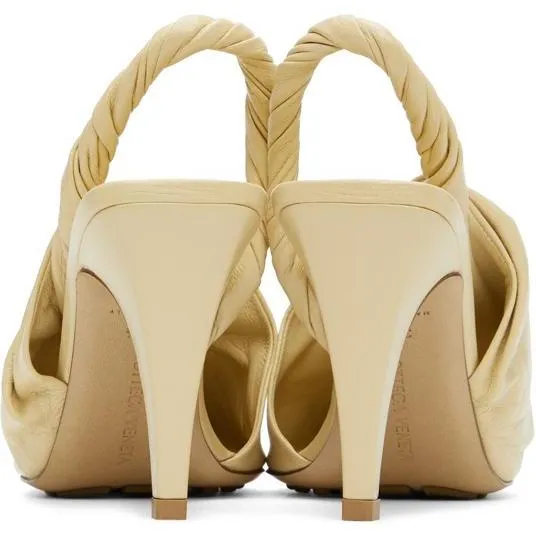 Bottega Veneta Beige 'The Point' Mules