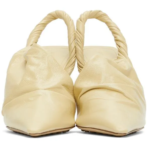 Bottega Veneta Beige 'The Point' Mules