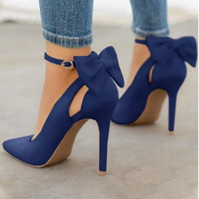 Bowknot Pointed Toe High Heels