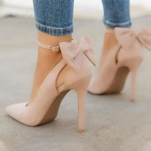 Bowknot Pointed Toe High Heels