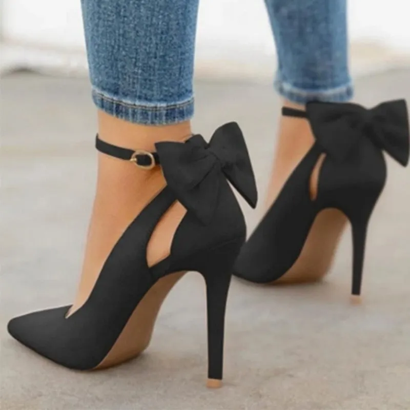 Bowknot Pointed Toe High Heels