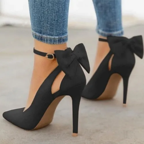 Bowknot Pointed Toe High Heels