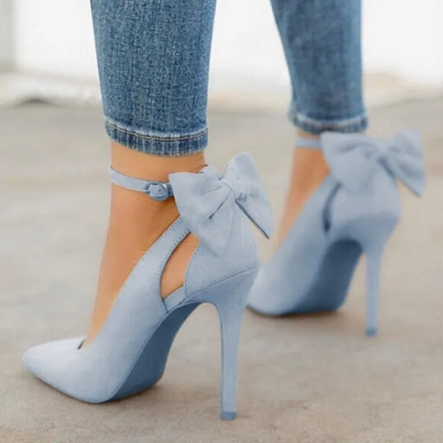 Bowknot Pointed Toe High Heels