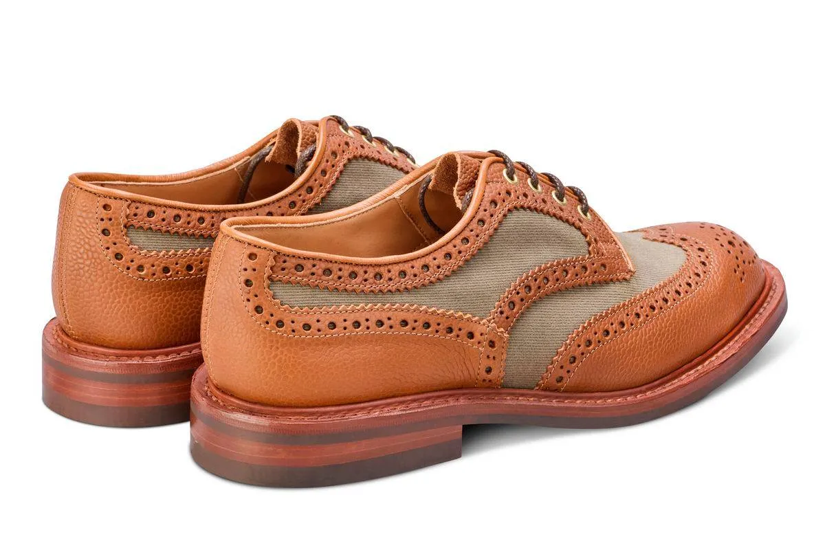 Bowood Country Shoe - Mahogany/Khaki Two Tone